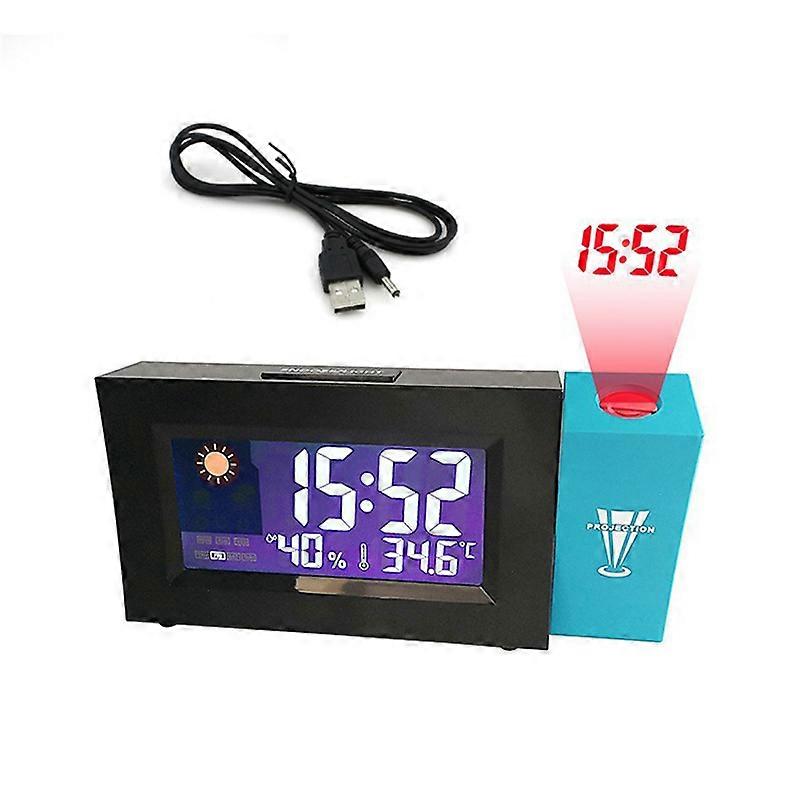 Projection Digital Alarm Clock Date Snooze Function Adjustable Angle Backlight Projector Led Clock