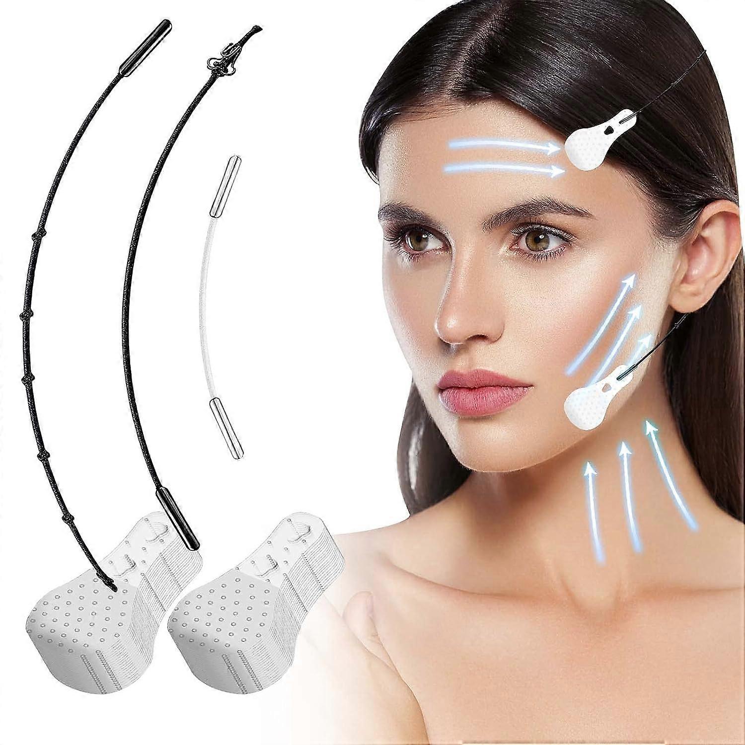 Face Lift Tape Invisible, 80Pcs Instant Face Tape with High Elasticity, V-line Face Lifting & Tightening, Ultra-thin & High Elasticity