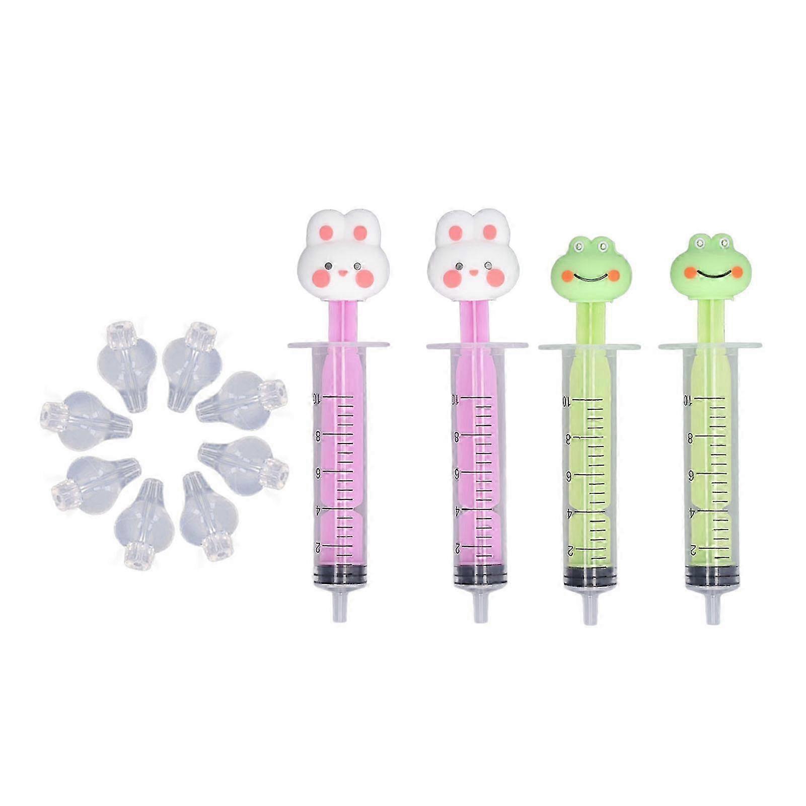 Irrigateur de seringue nasale pour nourrisson 10ml nettoyant nasal en silicone réutilisable pour bébé 4pcs Set