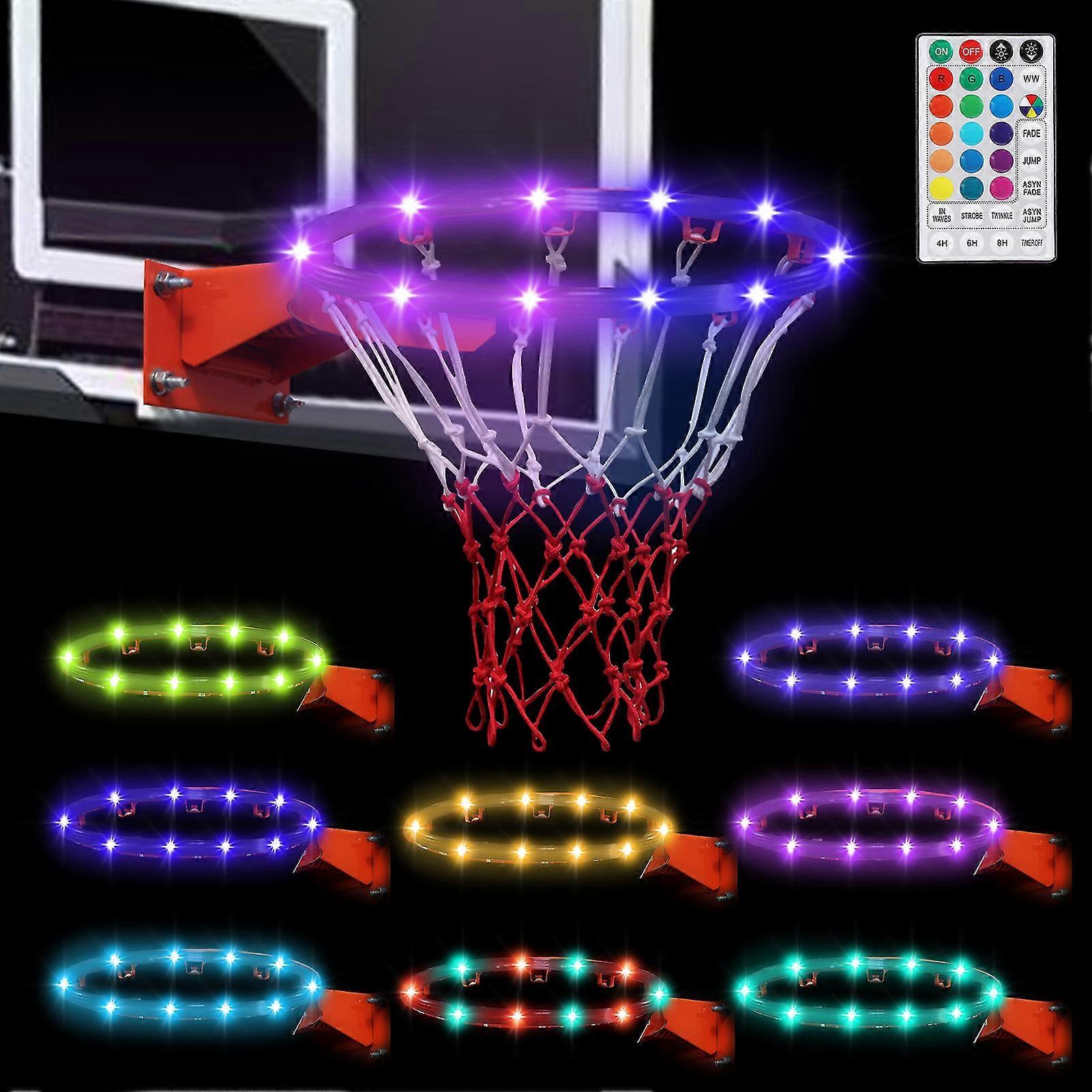 Outdoor Basketball Hoop Board String Light Adjustable Mode With Remote Chumian