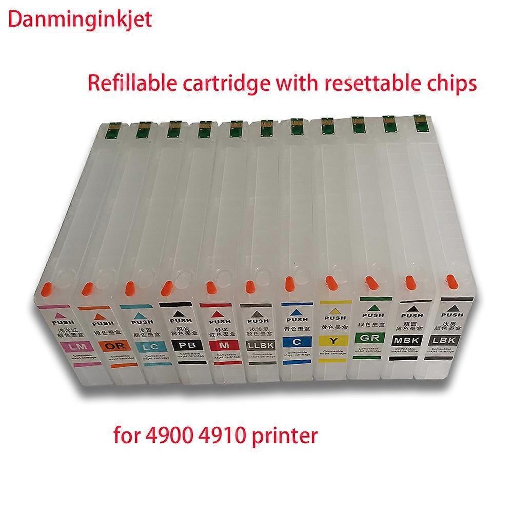 Cartucho recargable epson stylus Pro 4900 4910 con chips ARC 1set