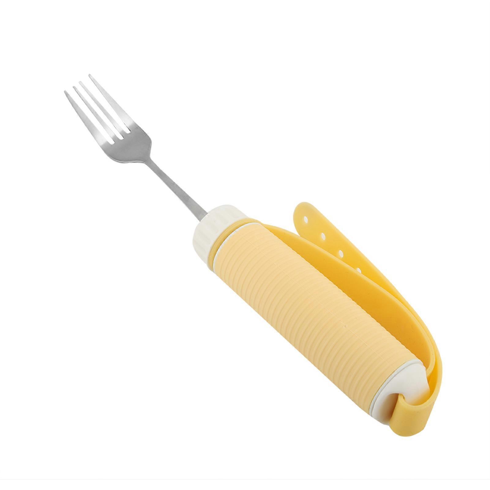 Disabled Patient Arthritis Elder Utensil Removable Flexible Rotating Eating Tablewares(Fork)