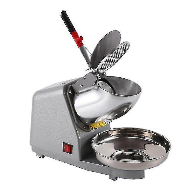 Electric Ice Shaver Snow Cone Maker Machine Silver 143lbs/hr With Ice Pick For Home