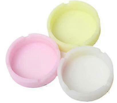 タバコのためのアシュトリー1パック明るいシリコーン灰皿プレミアムゴム高温耐熱性ラウンド耐久性のあるグロー暗闇の中で