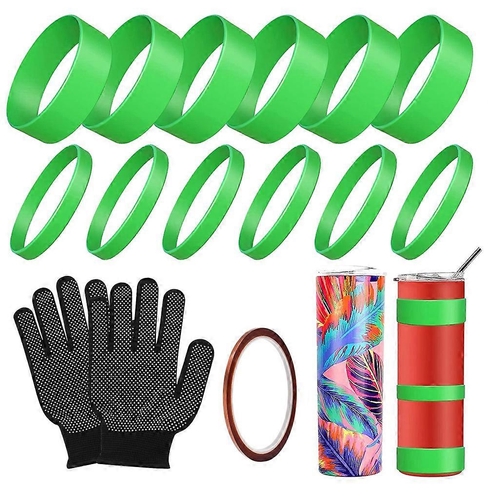 Silicone Bands for with Transfer Tapes Sublimation Accessories for Mug Press Machine Wrap Bundle Tumber in Oven