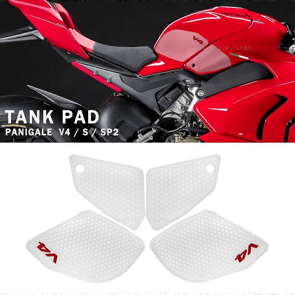 Αντιολισθητικά αυτοκόλλητα μαξιλαριών ρεζερβουάρ μοτοσικλετών για Ducati Panigale V4 Panigale V4S /SP2 2022 Αυτοκόλλητα Tank Grip Side Decals