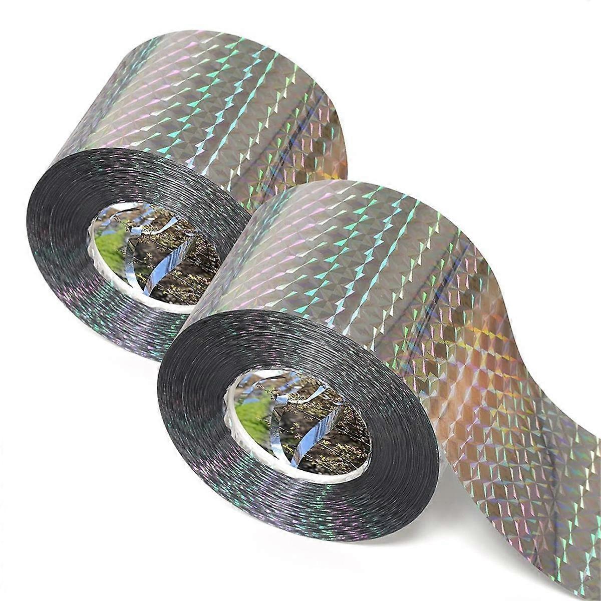 Bird Repellent Tape (200m) Reflective Tape, Outdoor Bird Repellent, Double-Sided Flashing Bird Repellent Tape