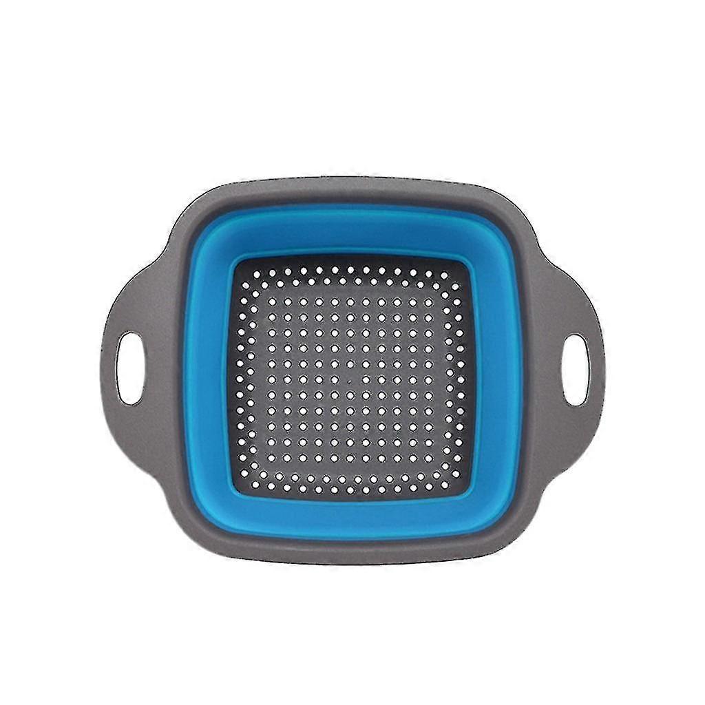 Foldable Silicone Colander Fruit Vegetable Washing Basket Strainer Kitchen Tool