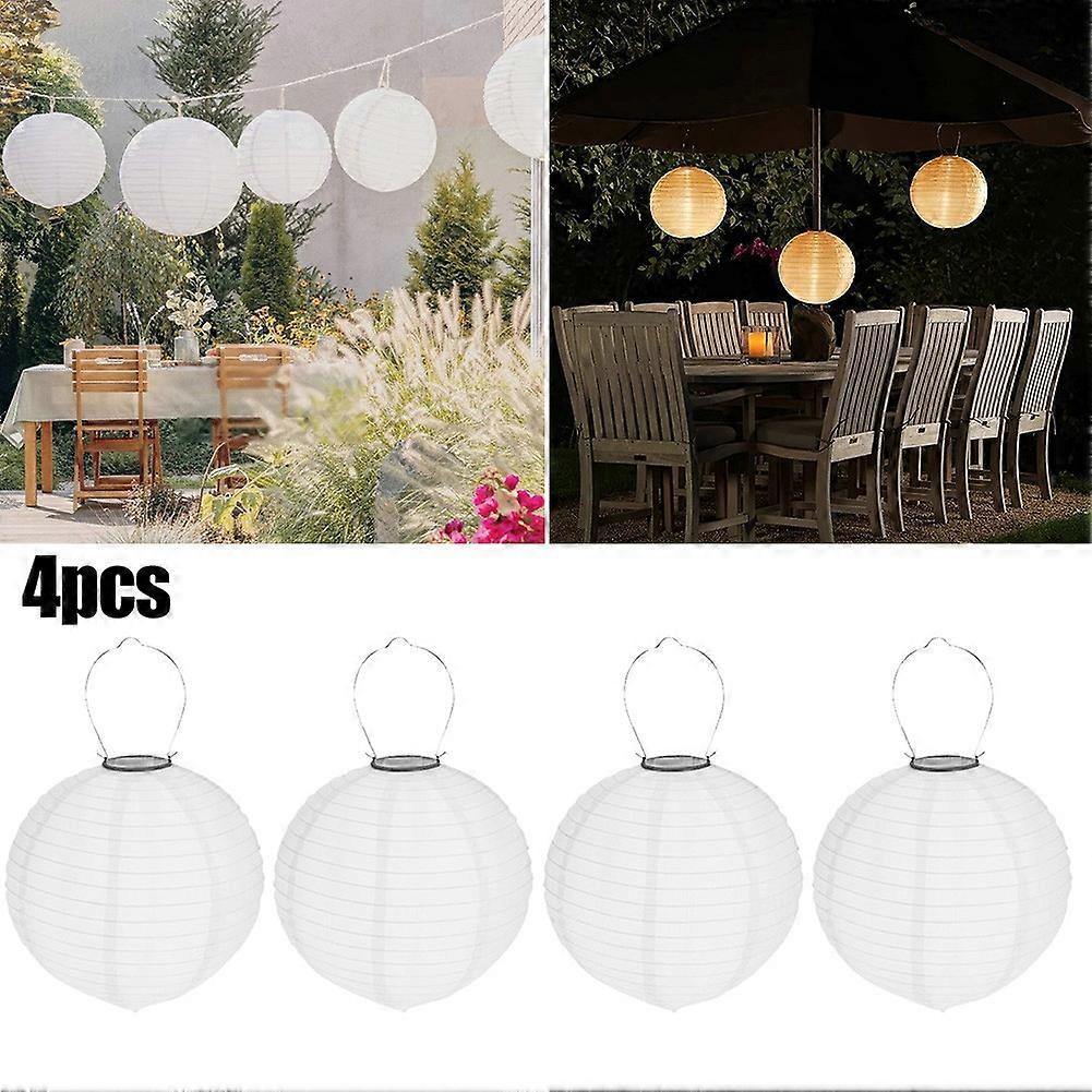 4pcs Solar LED Garden Lampion Gray Party Lantern Decoration Garden Lampion 30cm For Garden Party Decor Big Deal