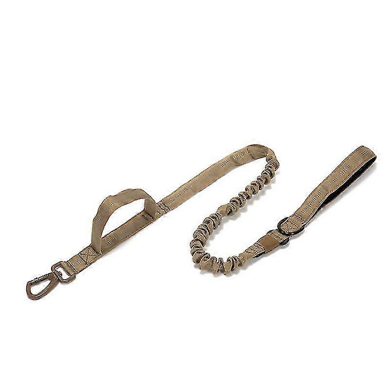 Military Bungee Dog Leash Elastic Leads Rope With 2 Padded Control Handle For Medium And Small Dogs With Reflective Strips