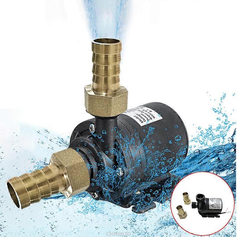 DC 12V 24V Home Portable Brushless Motor Submersible Water Pump Brass joints 14/16/19mm for Cooling System Fountains Heater Mini