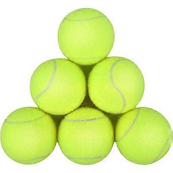 Pakke med 6 tennisballer, Sport Play Dog Toy Ball Solid og holdbar, flott for leksjoner, trening, kastemaskiner og lek med kjæledyr