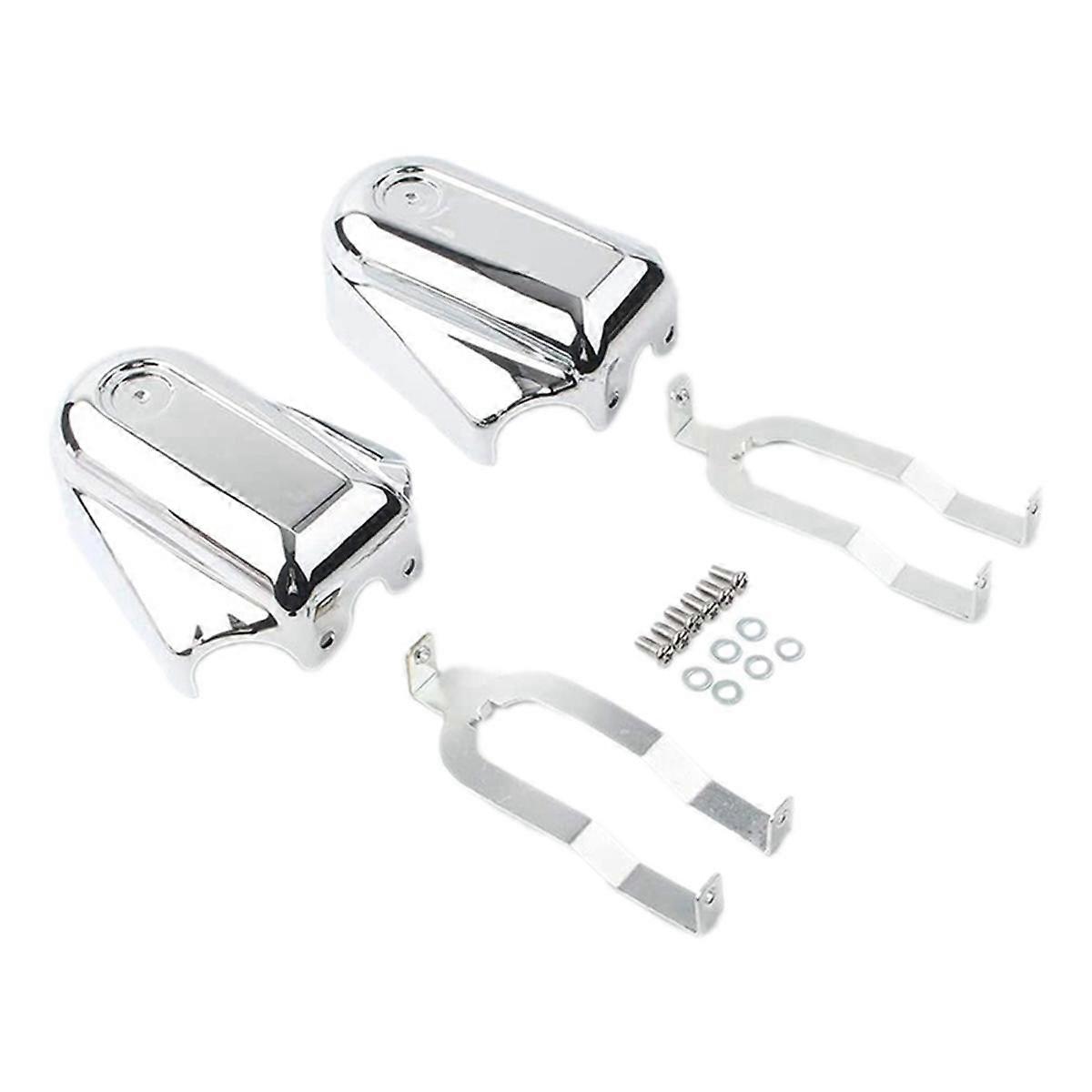 Motorcycle Bar Shield Rear Wheel Axle Covers Swingarm Cap for Softail FLSTC FLSTN Custom 2008-2017