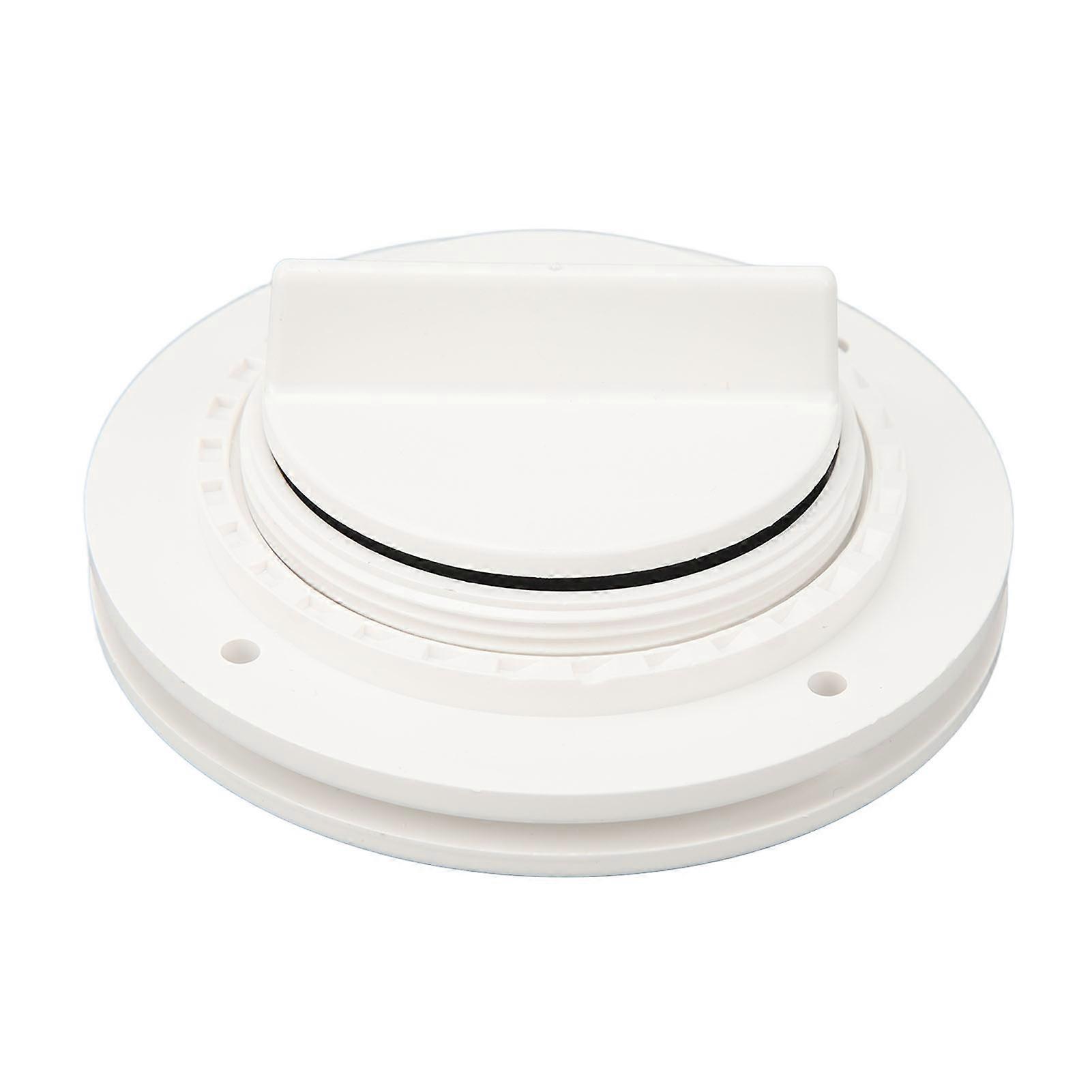 Scupper Valve Plug Efficient ABS Easy Installation Boat Drain Plug for Yachts Speedboats Kayaks White