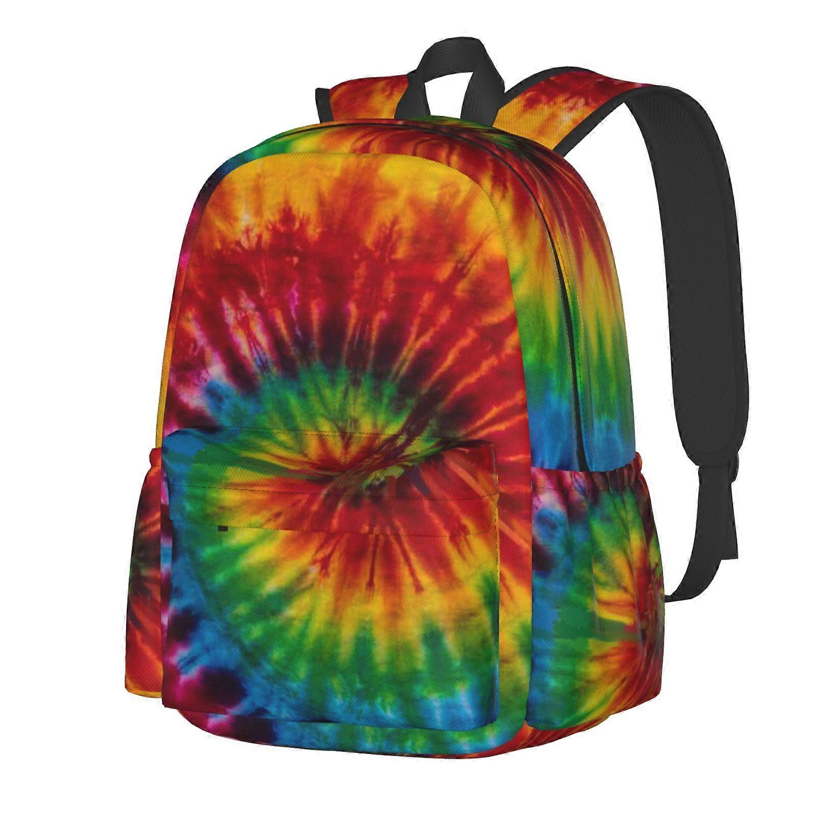 Tie Dye Pattern Backpack,Large Capacity Travel Backpack,Laptop Backpack,Water Resistant Backpack For Women Men