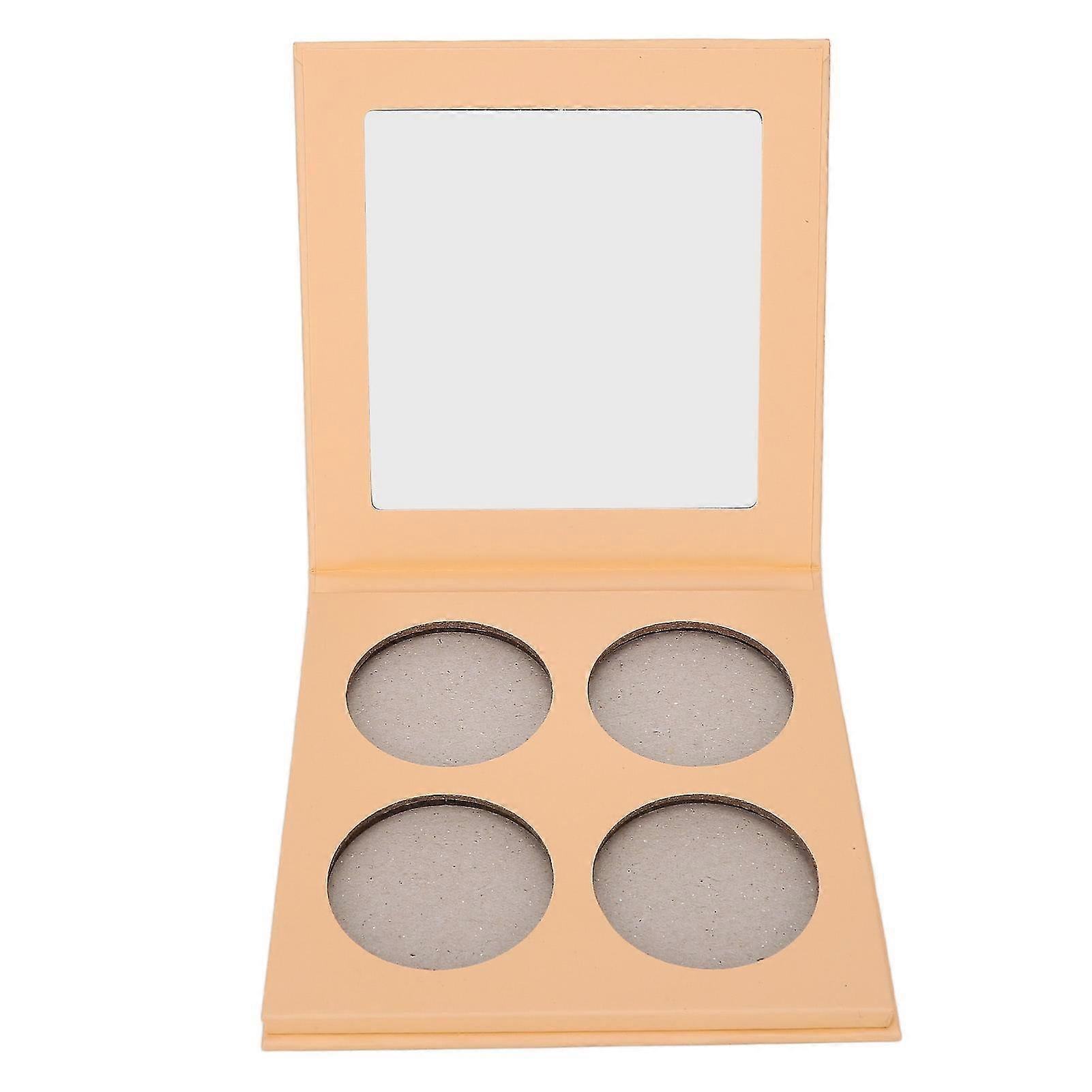 DIY Empty Eyeshadow Palette - 4 Compartment Lips Makeup Palette for Blush Foundation