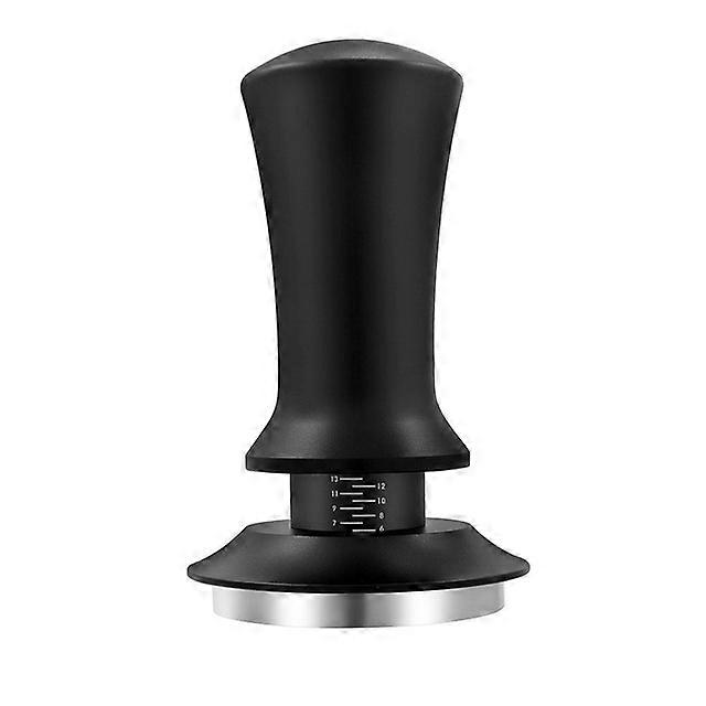 Coffee Tamper Stainless Steel Spring Loaded Elastic Coffee Tamper Espresso 51mm/53mm/58mm Coffee Powder Hammer with Scale
