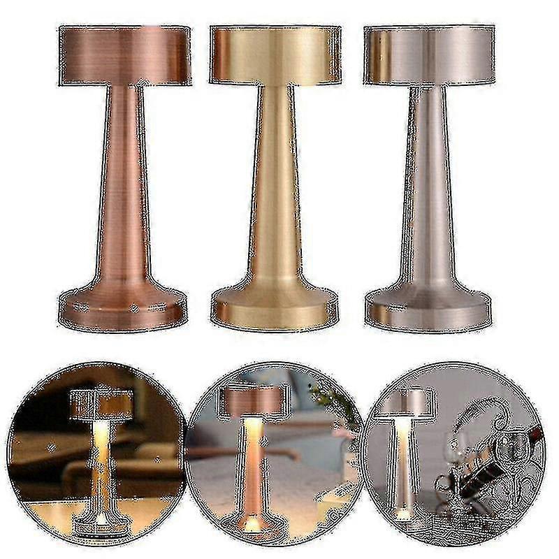 Rechargeable Led Table Lamp Touch Sensor Desk Light Bedroom Restaurant Bar Dcor