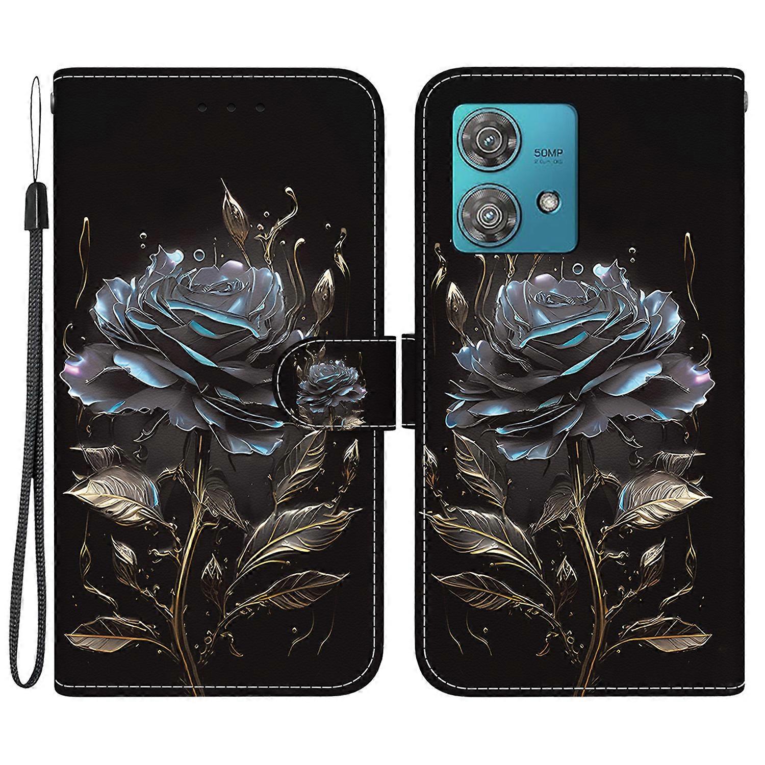 For Motorola Edge 40 Neo 5G Case Pattern Printing PU Leather Phone Cover