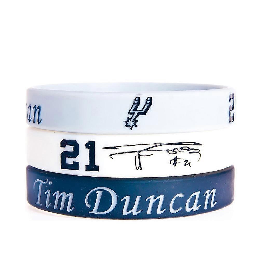 3pcs Tim Basketball Bracelet Silicone Wristband Luminous