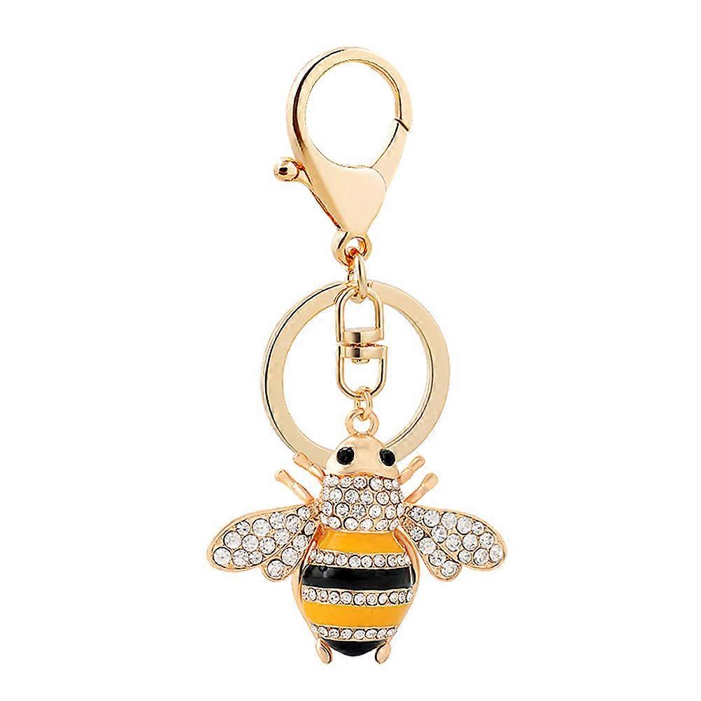 1 Pc Créatif Bee Car Porte-clés Mode Sac Pendentif Beau Porte-clés (Or)