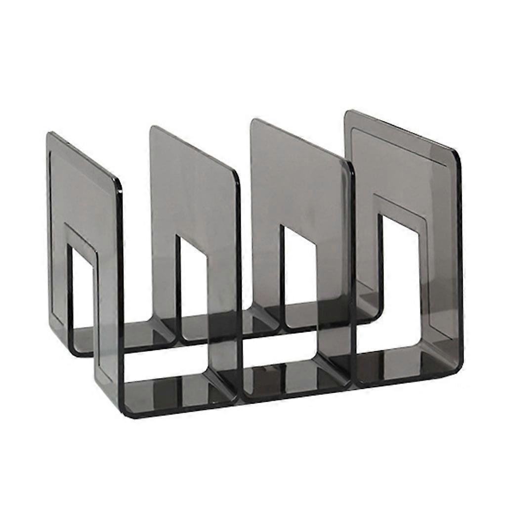 File Storage Rack Plastic Large Capacity Bookshelf 3/4-Layer Desktop Bookends