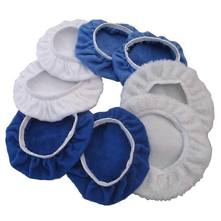 Set of 8 car polishing covers.