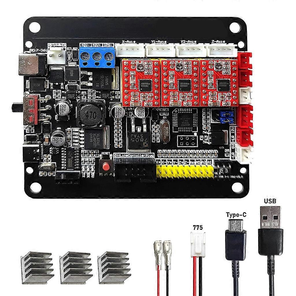 3-Axis GRBL USB Port CNC Engraving Control Driver Board Router Engraver Machine