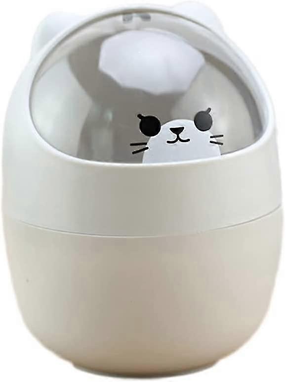 Trash Can Desk Bin(Grey)