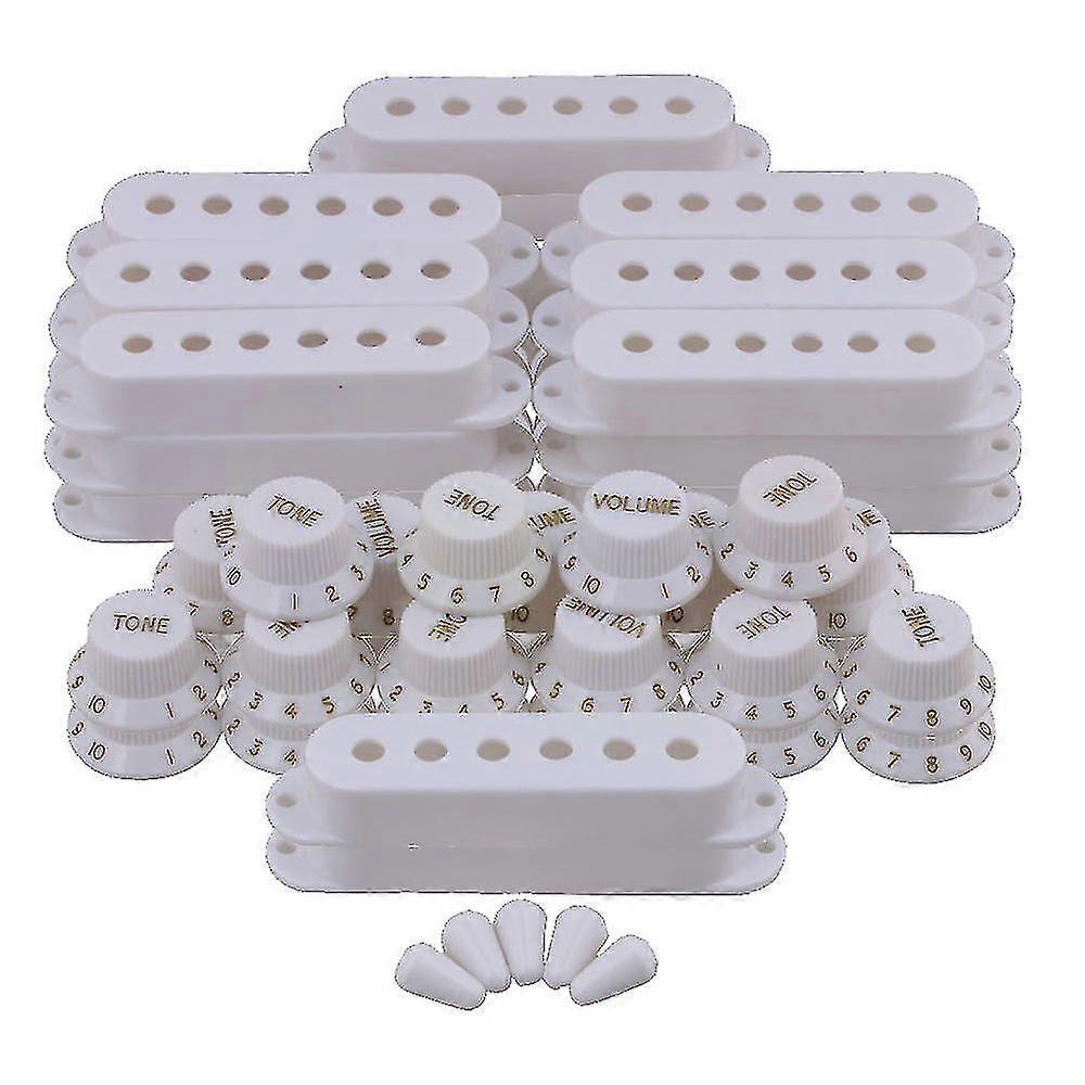 10 X Guitar Single Coil Pickup Covers 48/50/52 + Volume T Knobs