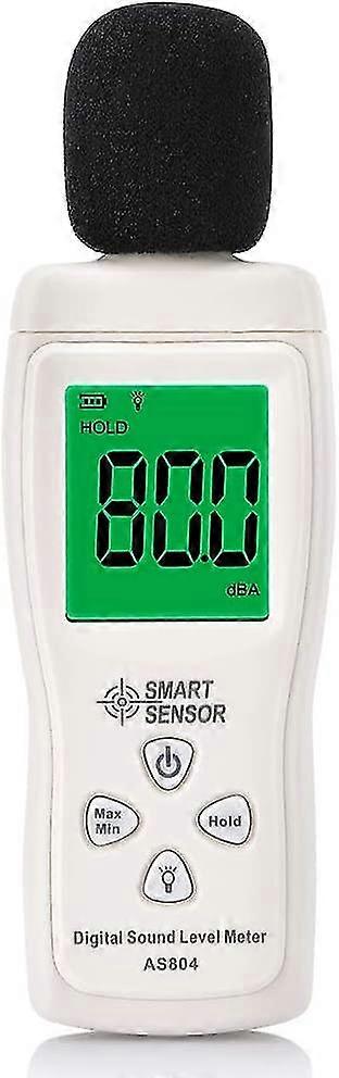 Digital Sound Level Meter, Digital Decibel Tester, Professional Decibel Meter 30-130dba, Minimum/maximum Data, Low Battery, Backlit Lcd Display, Auto