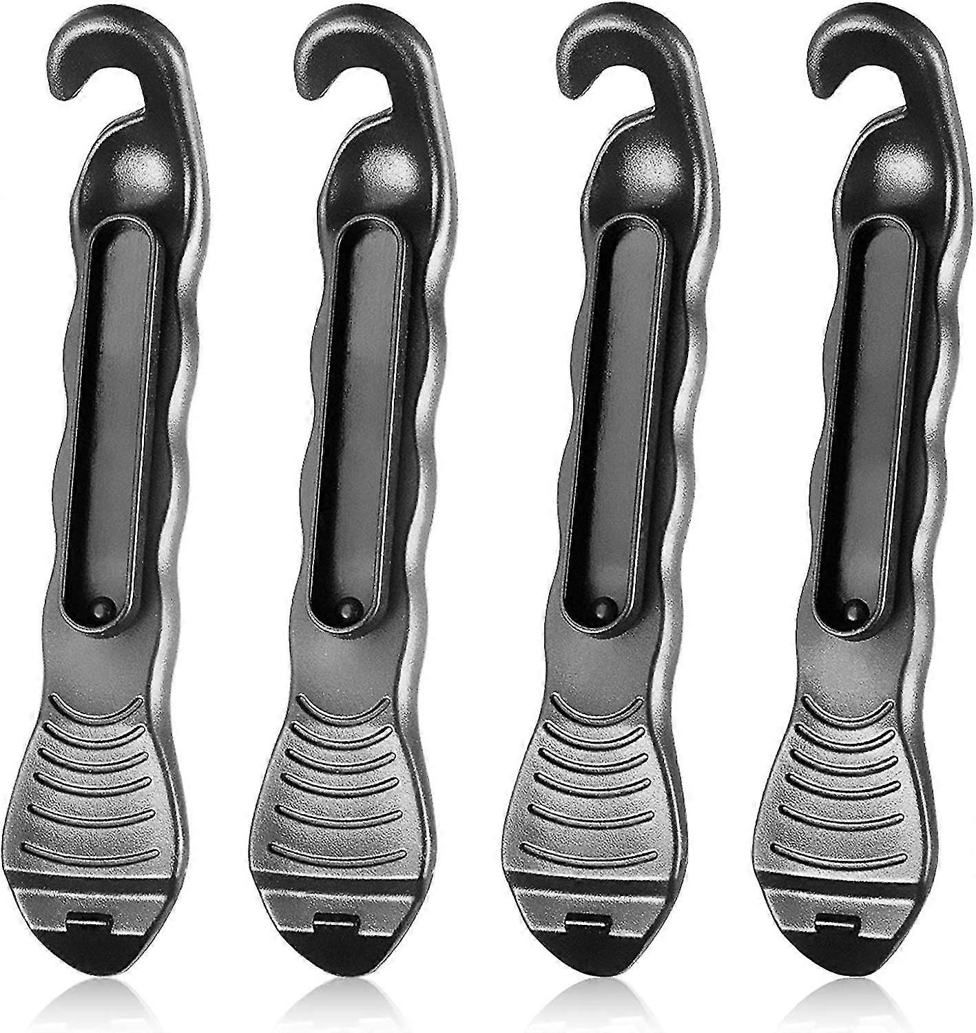 4 Pack Smooth Bike Tire Levers Won't Damage The Bead, Professional Design Makes Work Easy, Designed To Clip On For Storage, Best Tire Changing Tool