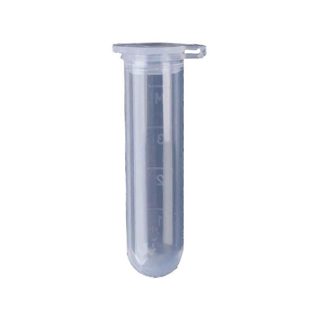 New 50Pcs 5ml Plastic Clear Snap Cap Centrifuge Tubes Vials Sample Lab Container