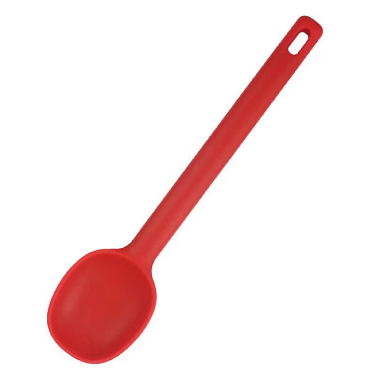 Mixing Spoon Heat Resistant Integrate Handle Universal Ice Cream Cake Silicone Spoon Scraper Spatula Kitchen Tool