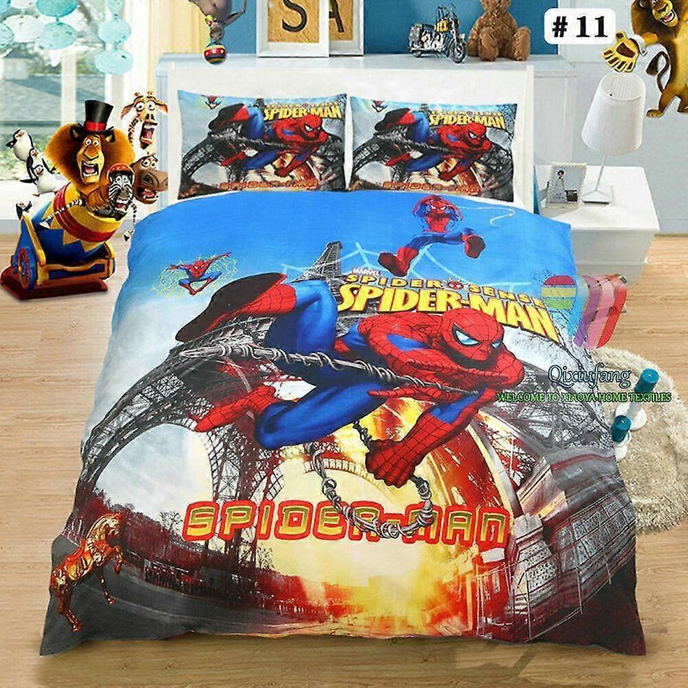 a411 Bed Sheets Marvel Spider-Man Heroes Captain America  Quilt Duvet Cover Set Soft3-Piece Bedding Set (1 Duvet Cover + 2 Pillow Shams) Tm411