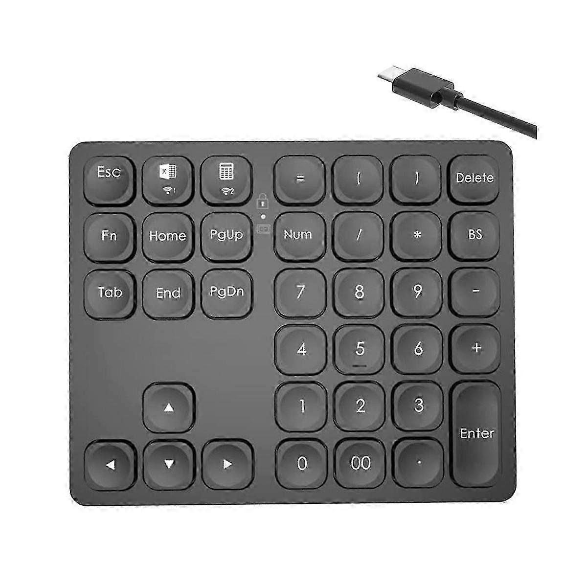 Mini Wireless Bluetooth Keyboard Phone Tablet Keyboard Bluetooth Keyboard Mouse for Android Black