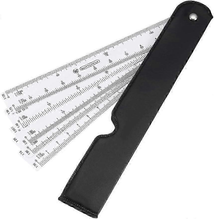 Scale Ruler 30cm Engineer Scale Architect Rulers 1/10 1/15 1/20 1/25 1/ ...