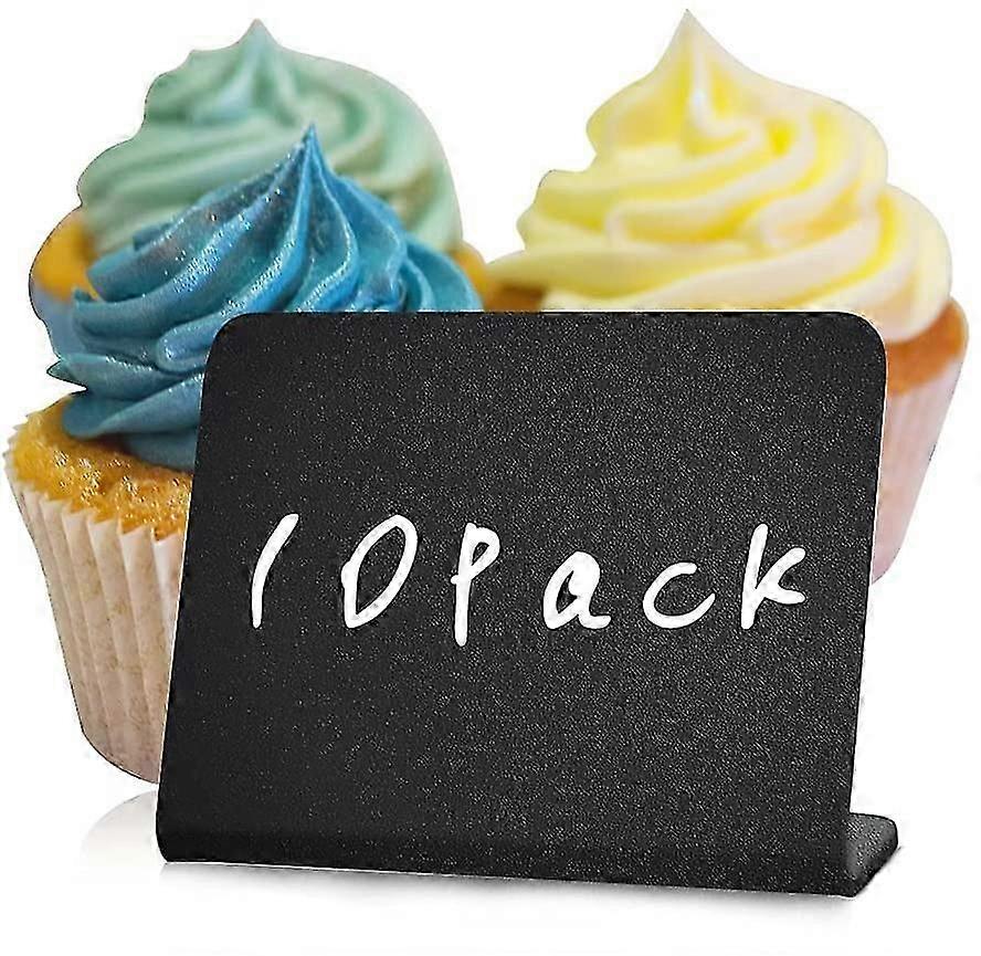 10 Pack Mini Chalkboard Signs 10x7.5cm for Food - Buffet - Tables - Small