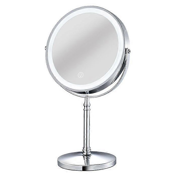 Lighted Makeup Mirror USB Rechargeable 8 Inch 3 Color Light 1X/10X Magnification LED Makeup Mirror