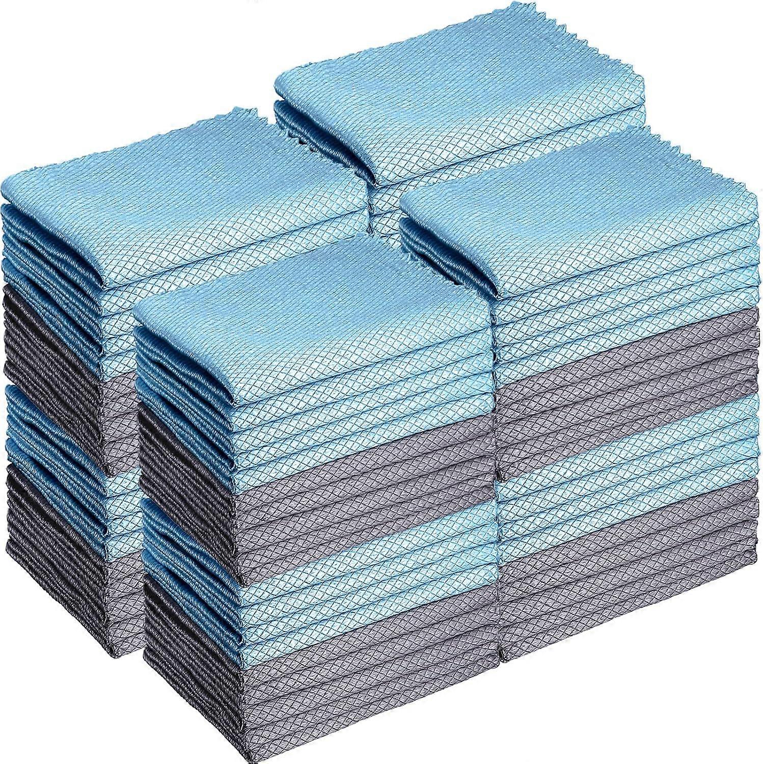 Microfiber Cleaning Cloths 40 Pack, Reusable Kitchen Towels for Streak-Free Shine, Soft, Lint-Free, Durable Design