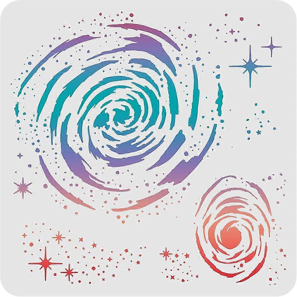 1pc Plastic Reusable Drawing Painting Stencils Templates for Painting on Scrapbook Fabric Tiles Floor Furniture Wood Square Star Pattern 300x300mm