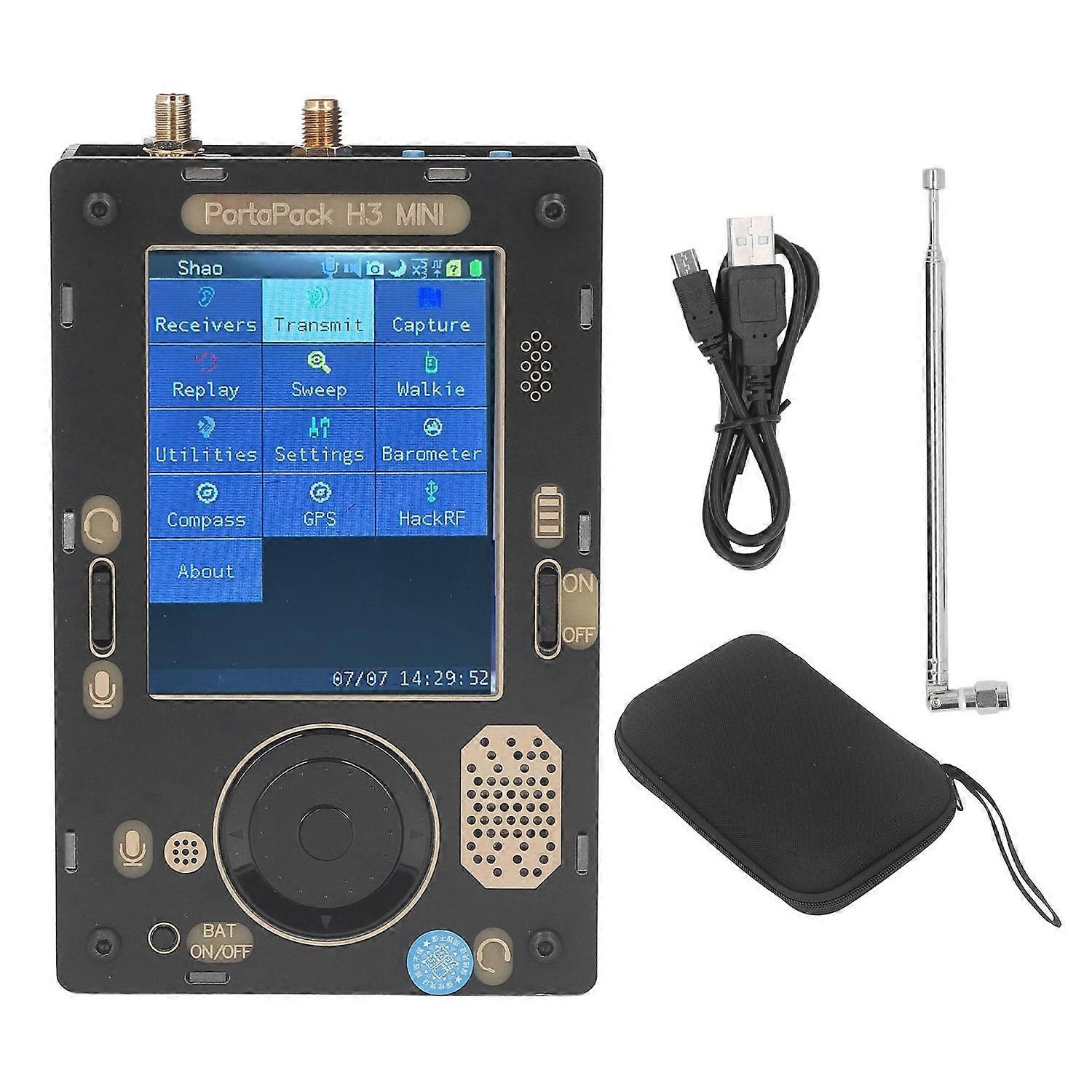 Rádiový vysielač a prijímač 1 MHz až 6 GHz 3,2 palca TFT s dotykovou obrazovkou SDR s mikrofónovým barometrom Comp