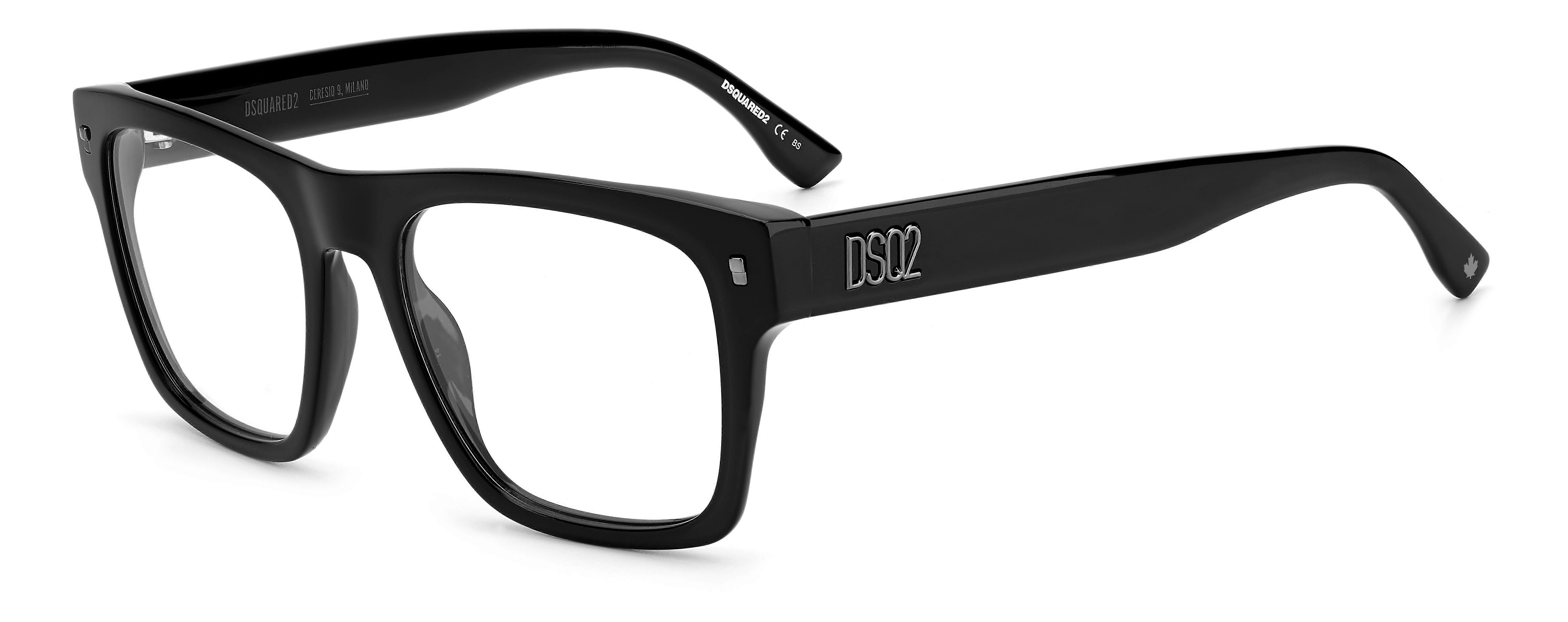 Eyewear Frames DSQUARED2 D2 0037 ANS BLACK DARK RUTHENIUM 53/18/145 MAN