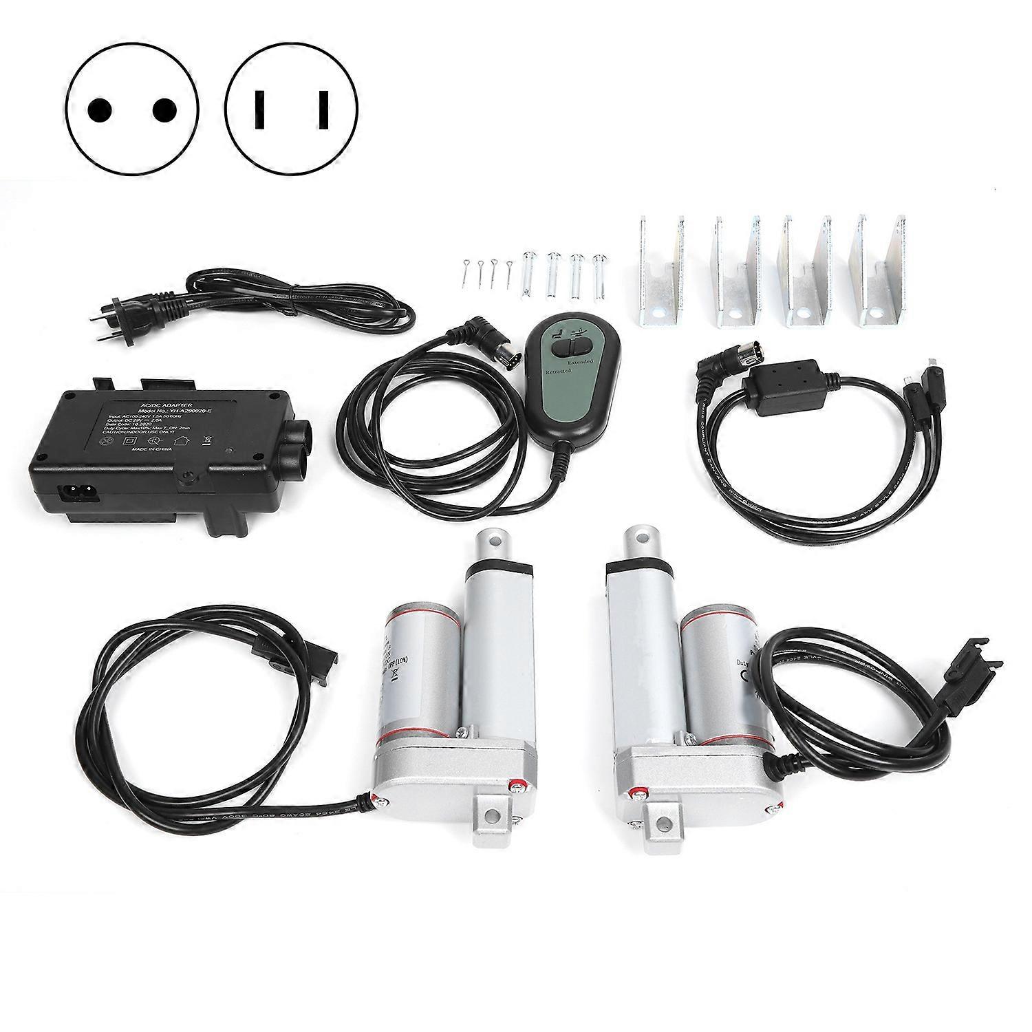 Actuator Stroke Electric Linear Putter Lifter with Mounting Bracket for Recliner TV TableCN Plug AC