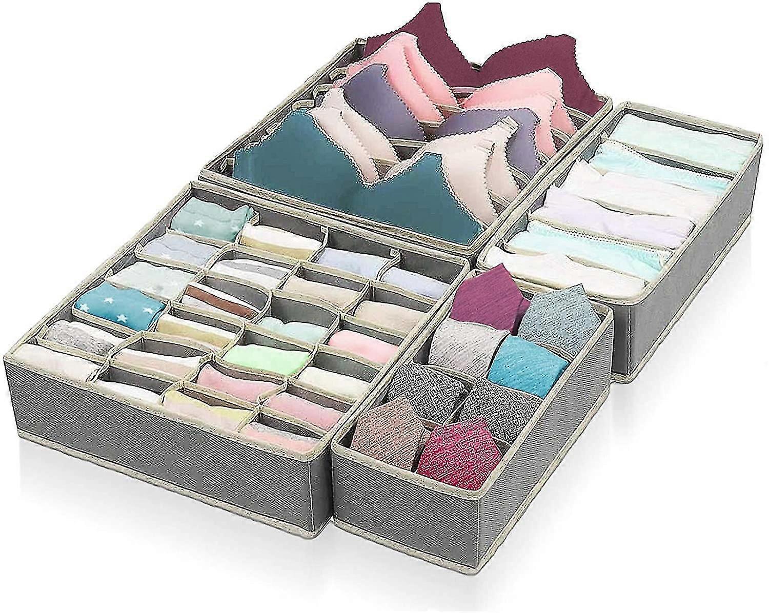 Storage Box For Underwear, Sorting Box, Wardrobe Organizer, Order System For Drawers, Foldable Bra Organizer, Order Box, Folding Box, Fabric Box For B