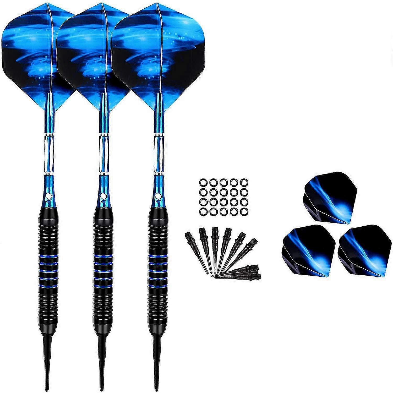With Tip For Electronic Dartboard Soft Set With Dart Tips Anti Loose Rubber Rin