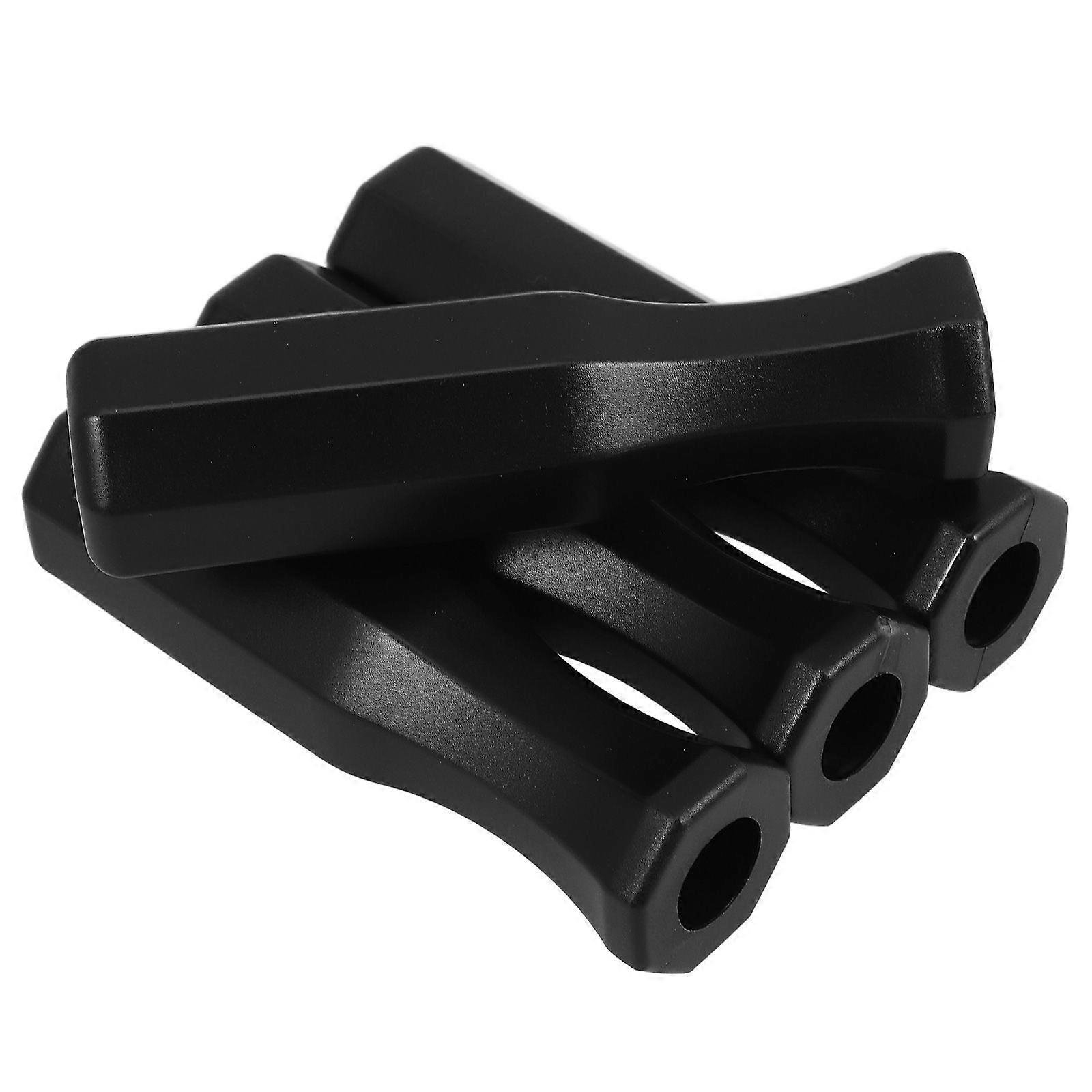 4 قطع آلة كرة القدم الجدول مقابض البلاستيك Foosball الجدول قبضة (أسود)