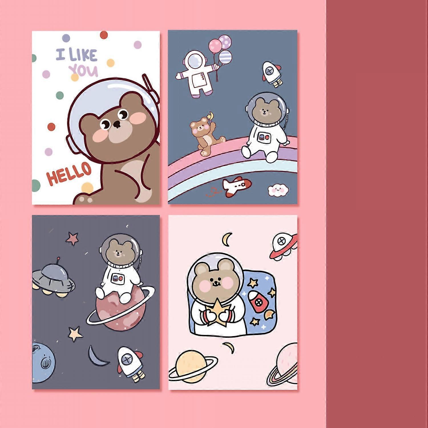 Cartoon Notebooks Full Water Pulp Grade A Paper Material 32 Pages Cute Notepads for Writing to Do Li