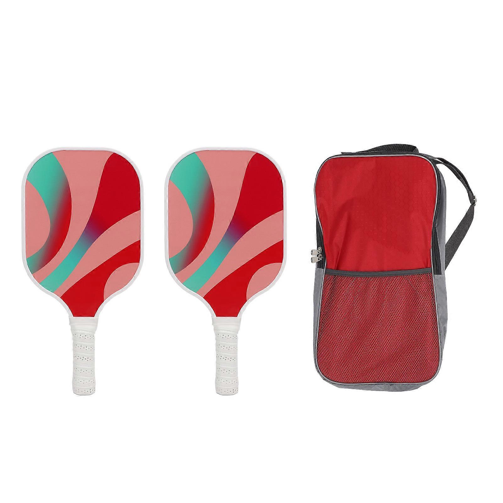 Pickleball Rackets Set Lightweight Fiberglass Pickleball Racquet Portable Sports Pickle Ball Equipment with Bag for Men Women