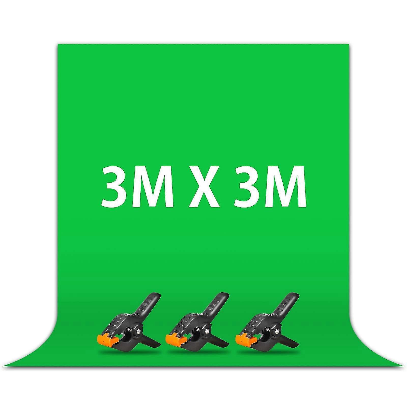Πράσινη οθόνη 3m X 3m πράσινο πανί για ταινία φωτογραφίας και διακοπή τηλεόρασης